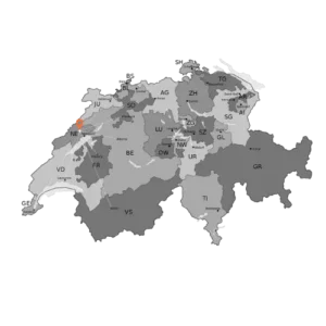 Carte Suisse romande zones intervention ViaSecu