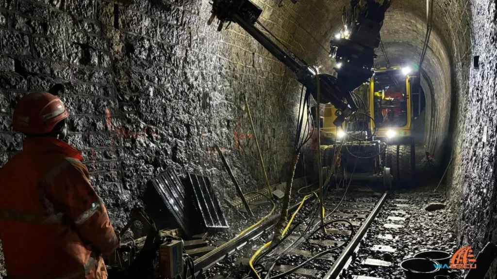 Travaux ferroviaires tunnel ViaSecu